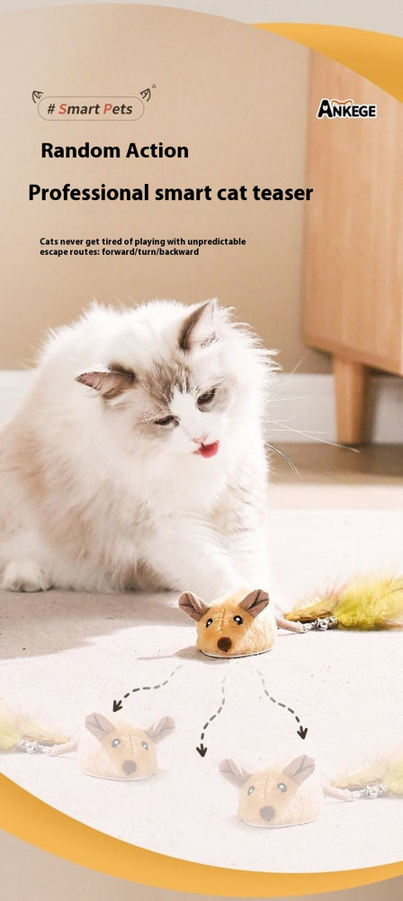 Cat Toy Electric Mouse Simulation Teasing Cat Self-Entertainment Boredom
