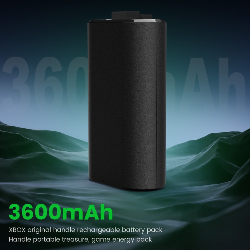 2 Pack Rechargeable Battery + Charge Kit Cable For Xbox One Controller 3600 mAh