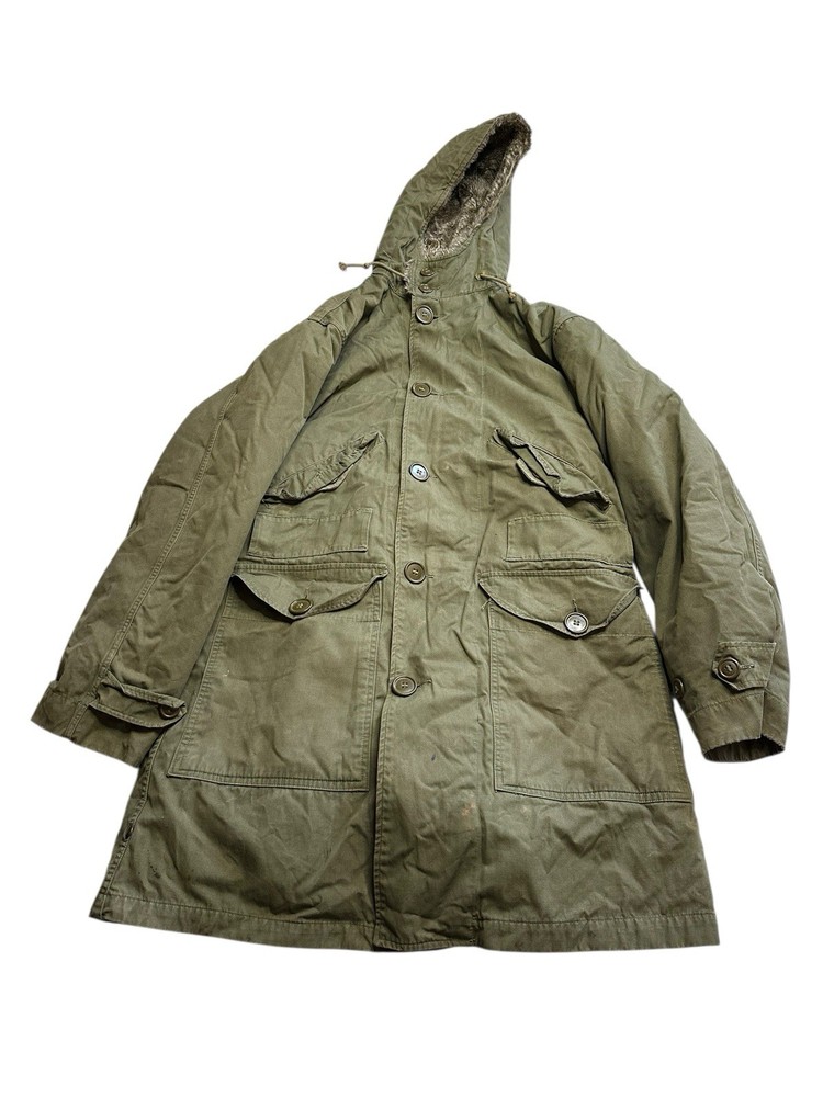 Vtg M-1947 M47 Winter Parka With Liner Military Jacket US Army Overcoat - Small