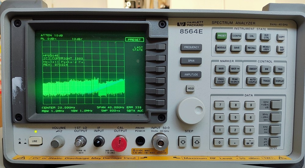 HP Agilent Keysight 8564E 9kHz to 40GHz Spectrum Analyzer