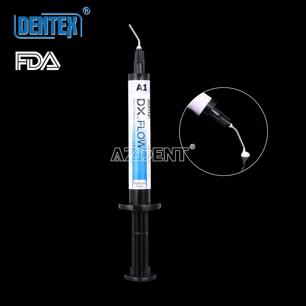 DENTEX Flowable Light Cure Composite Resin Medium Flow A1, A2, A3
