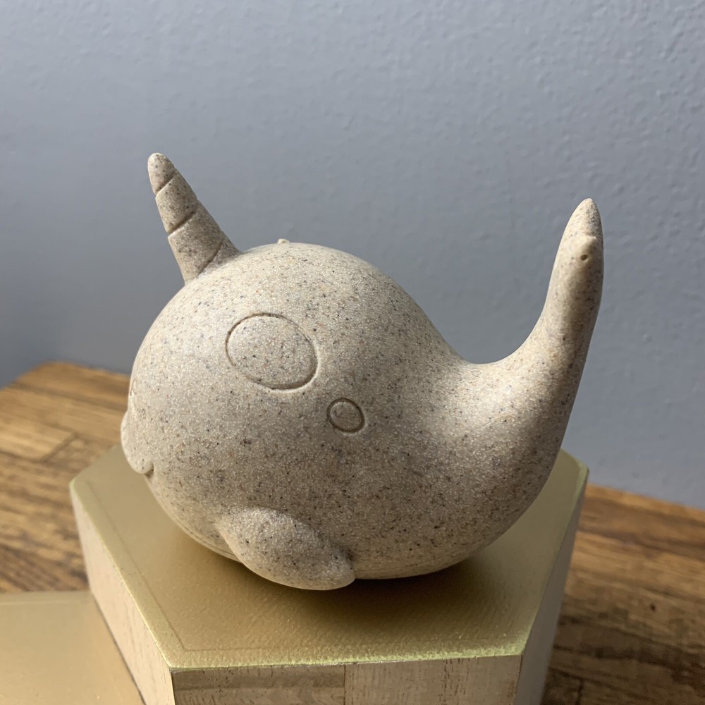 Vintage Resin Turtle And Narwhale