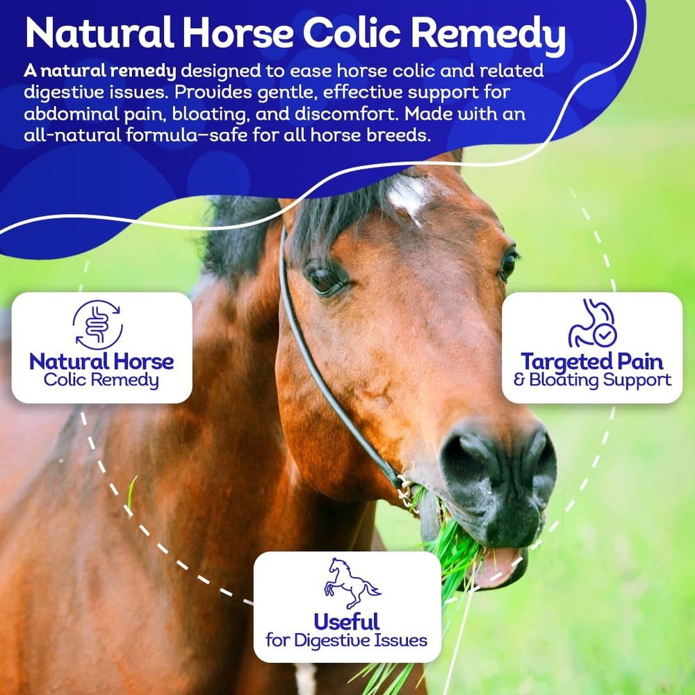 HA4E - Horse Colic Support - Reduces Abdominal Pain & Stomach Issues - Highly...