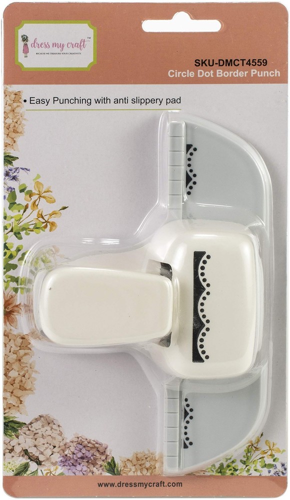 Dress My Craft Punch-Circle Dot Border