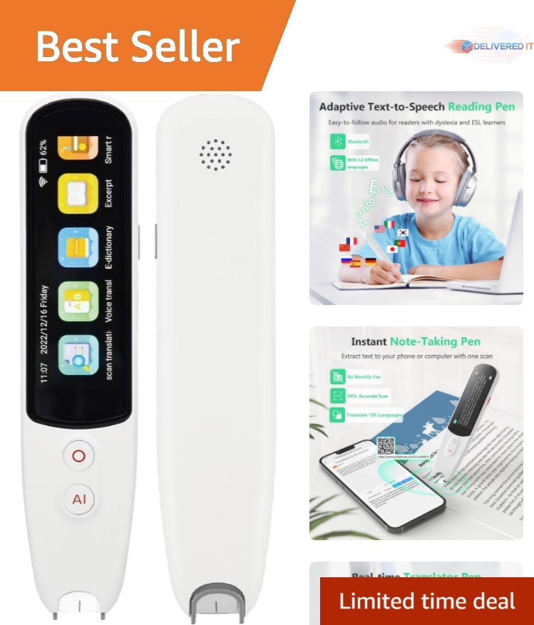 4-in-1 Translator Pen Reading Pen OCR Text-to-Speech Notes Recorder for Learning