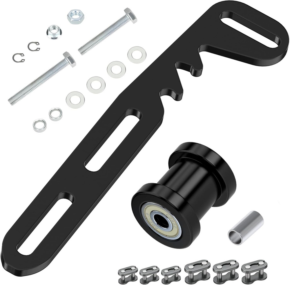 Chain Tensioner Adjuster Bracket Kit with 8Mm Chain Roller Replacement for Preda