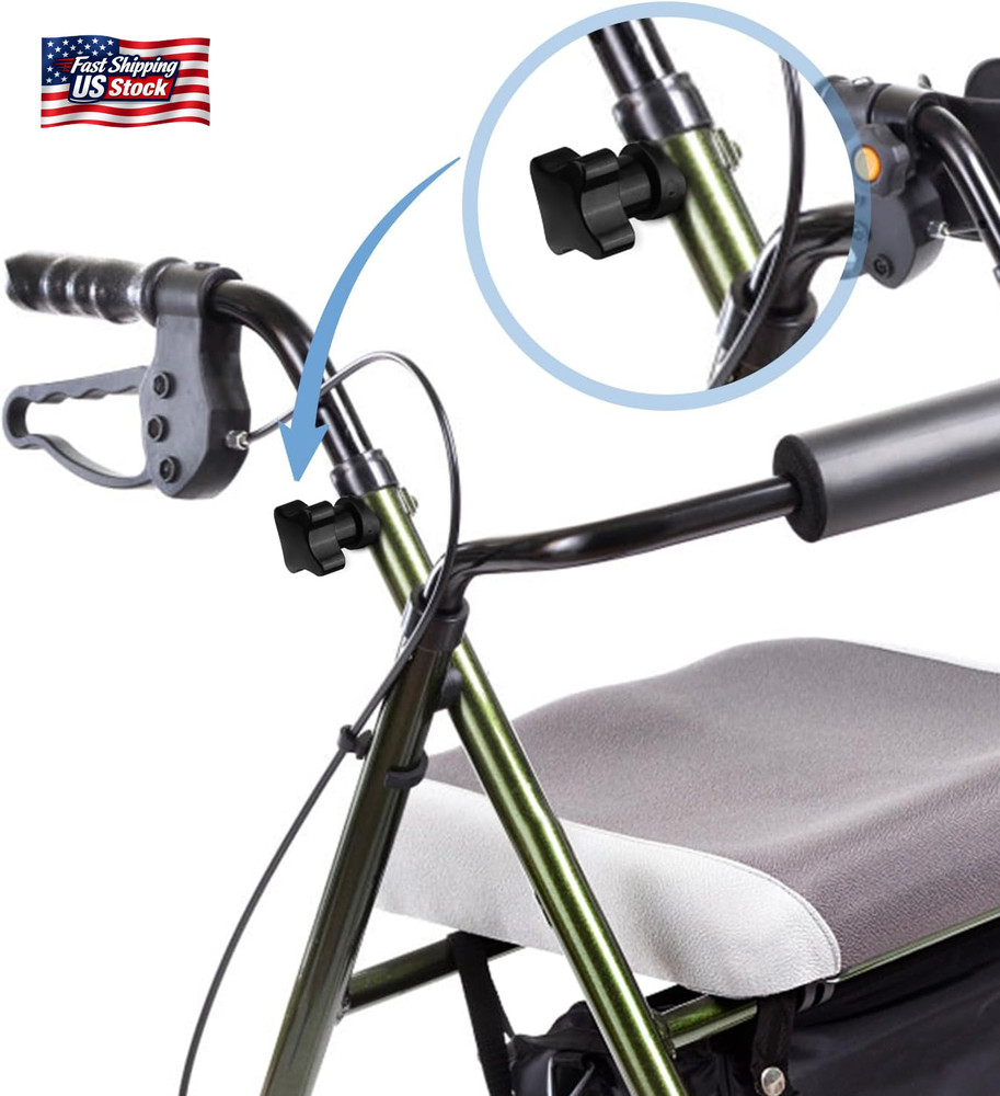 2 Sets Rollator Walker Replacement Arm Adjustment Knobs, Comfortable Universal P