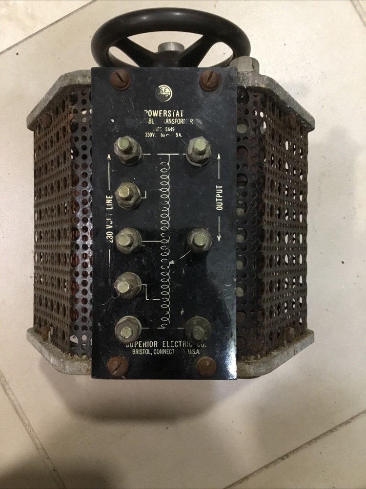 Superior Electronics Powerstat Variable Transformer Type S649 230V 9 AMP