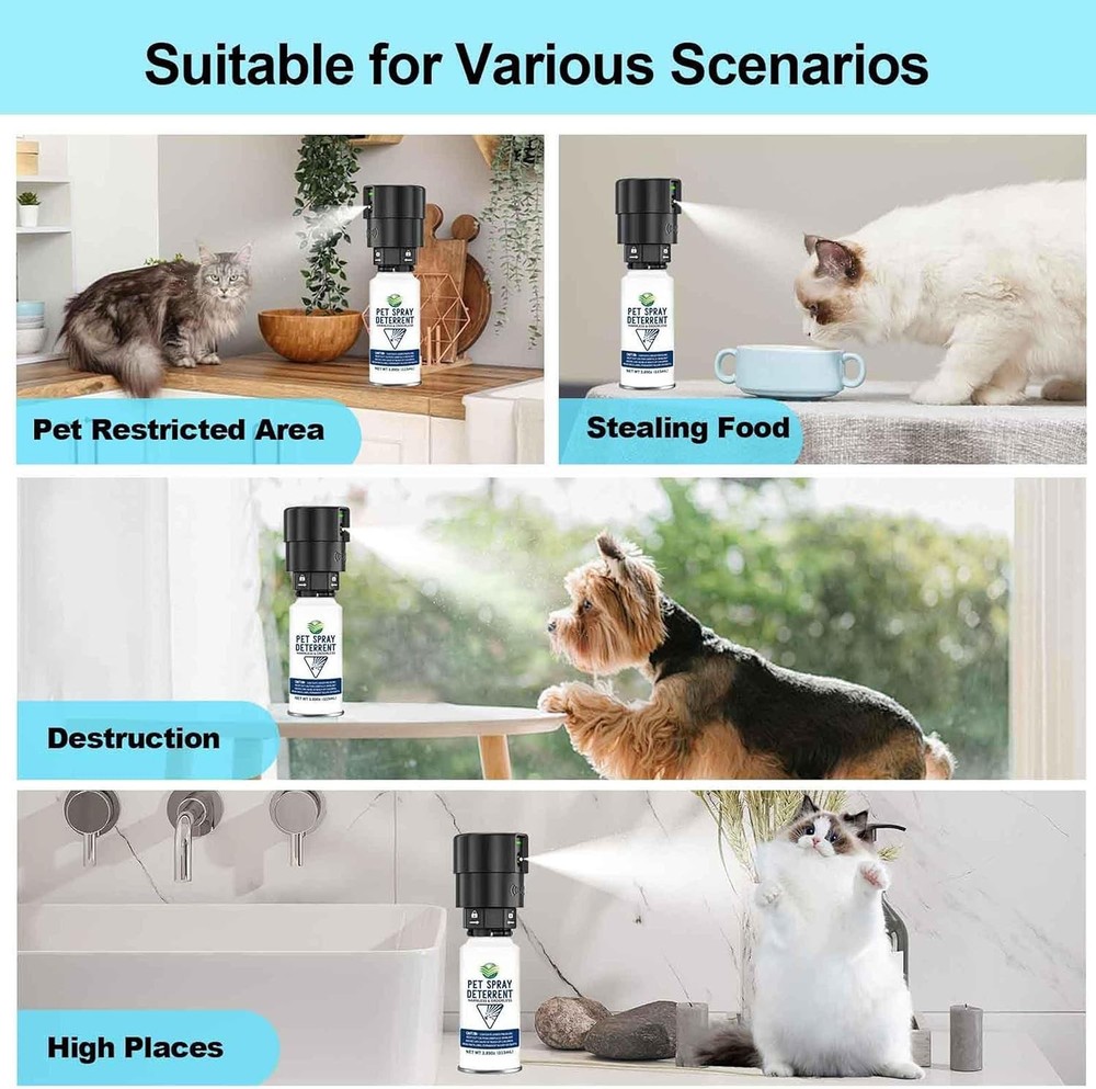 Cat Spray Deterrent System Motion Activated 4 Pack