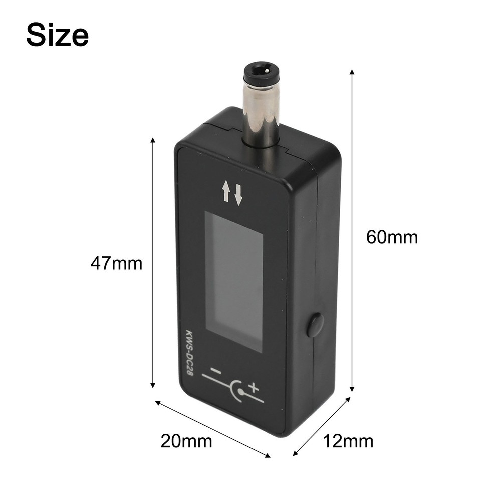DC5525 Charging Tester with Intelligent Memory Function and Dual Display