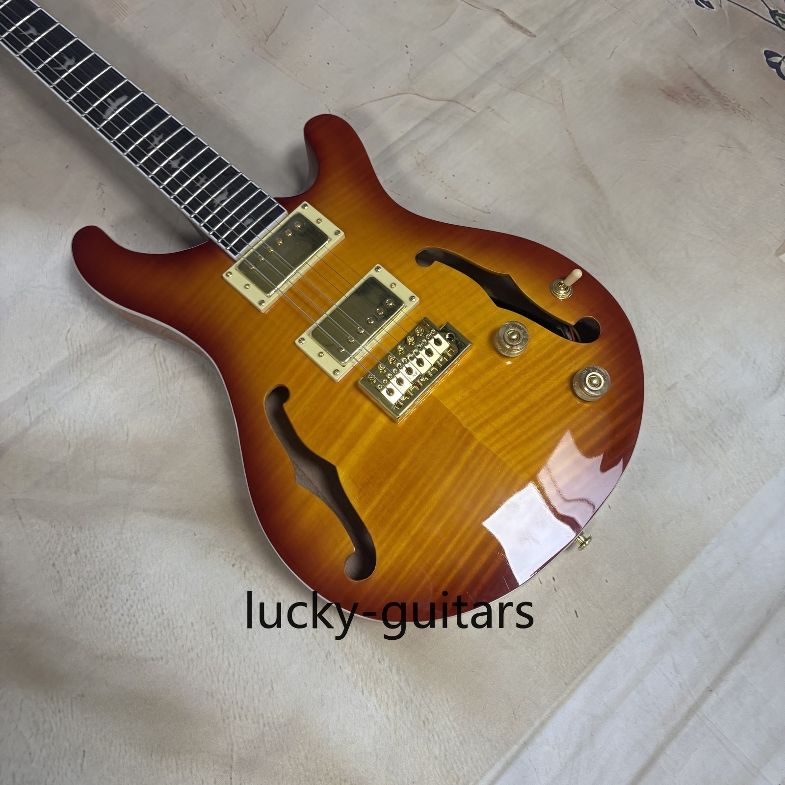 Custom PRS Electric Guitar 2H Pickups Flame Maple Top Bird inlay US Warehouse