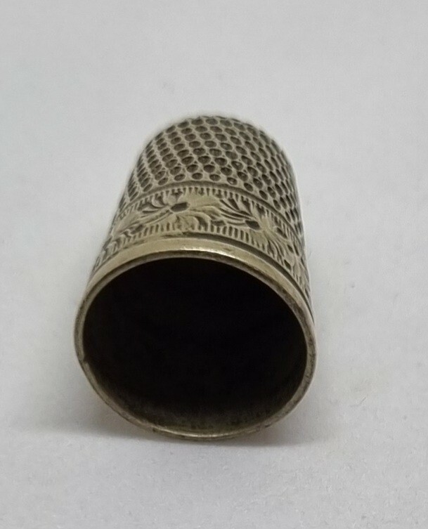 sterling silver antique thimble