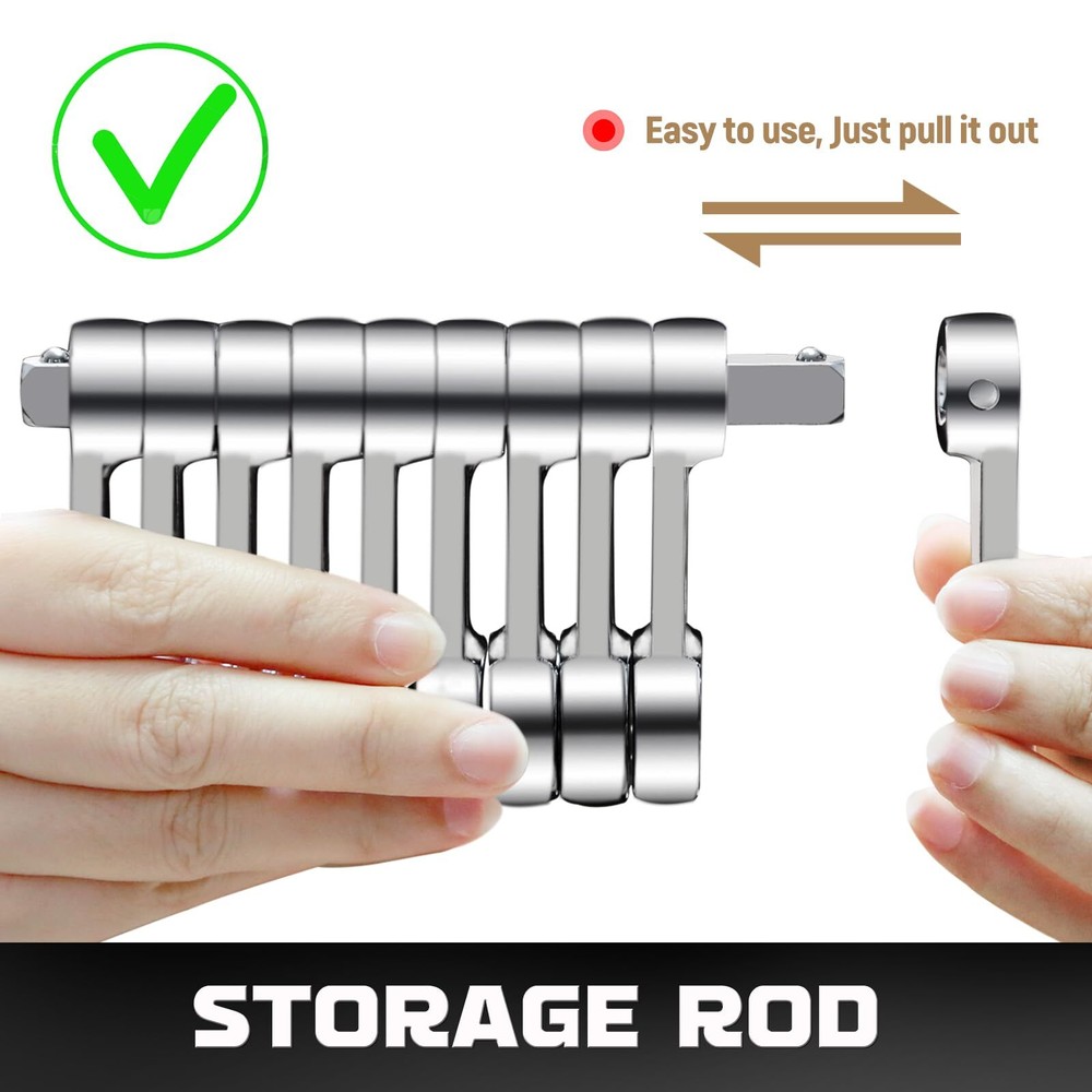 9pcs Torque Adapter Set Sae Durable Torque Wrench Adapter Torque Adapter 3/8" Dr