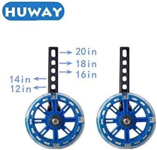 training wheels flash mute wheel bicycle stabiliser mounted Kit compatible fo...