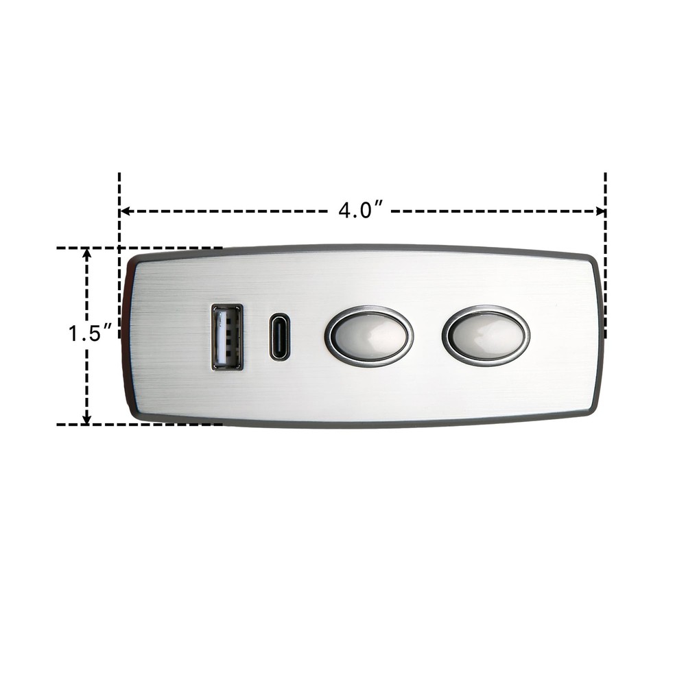 2 Button 5 Pin Switch Hand Control USB Type A C Port Electric Sofa Recliner