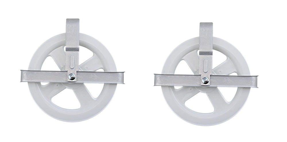 Complete Laundry Clothesline Kit - 100ft Cotton Rope Rustproof Pulleys Line T.
