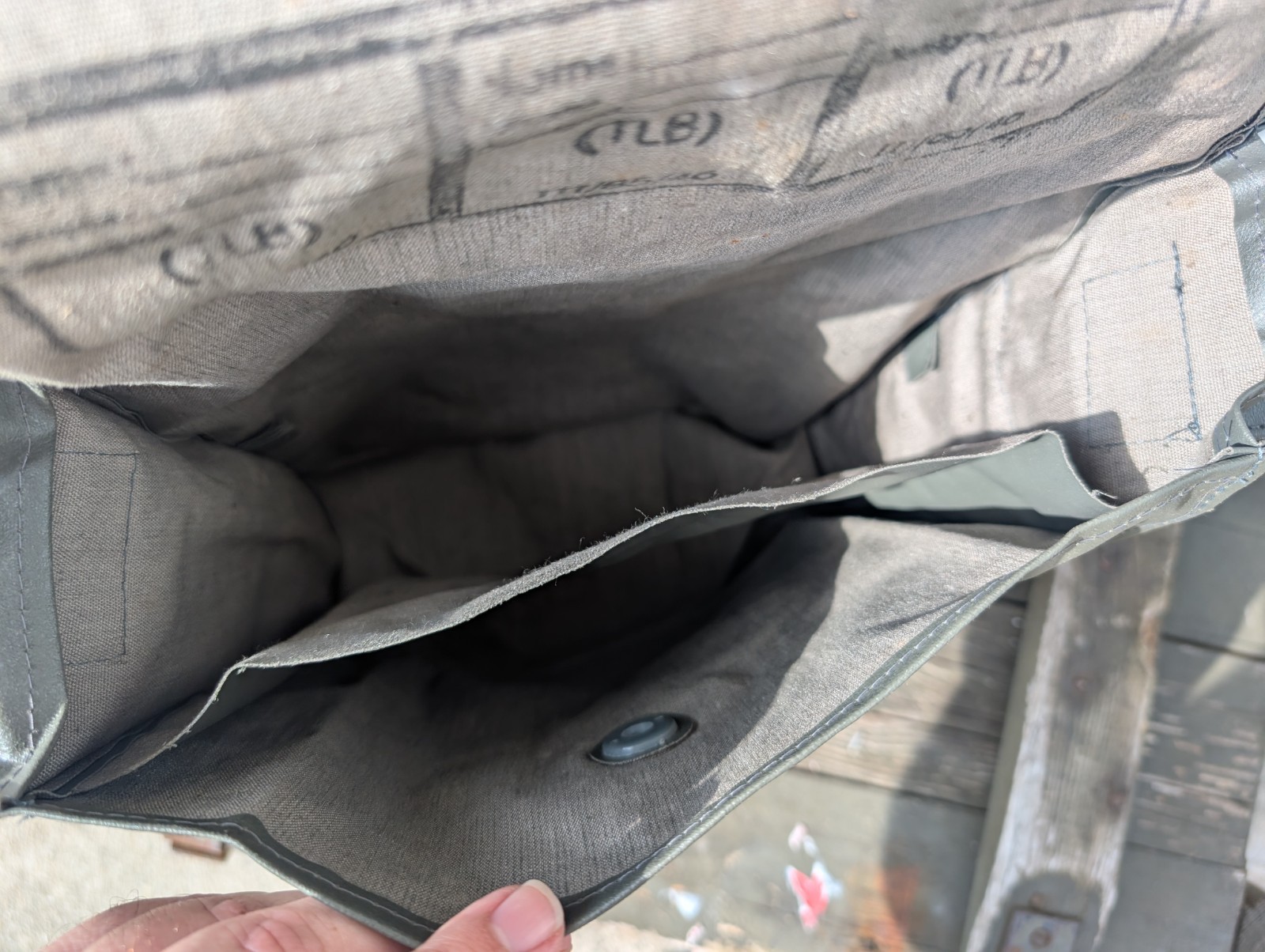 East German 2 Pocket Gas Mask bag