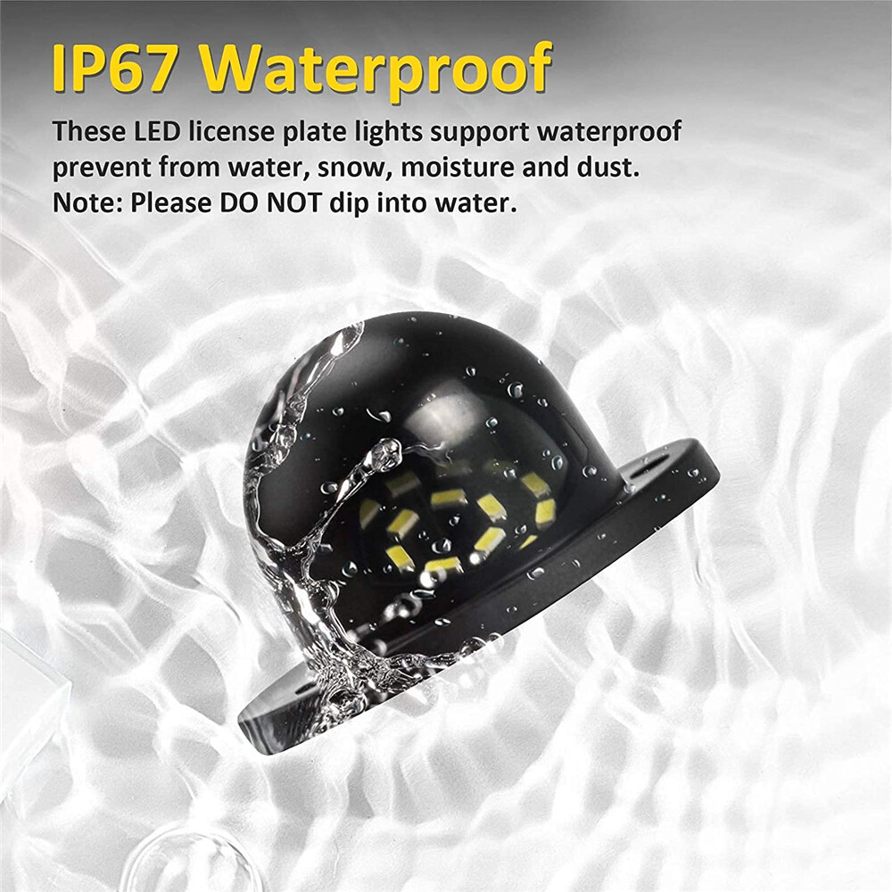 White LED Rear License Plate Lamp Light for 1994-2001 Dodge RAM 1500 2500 3500