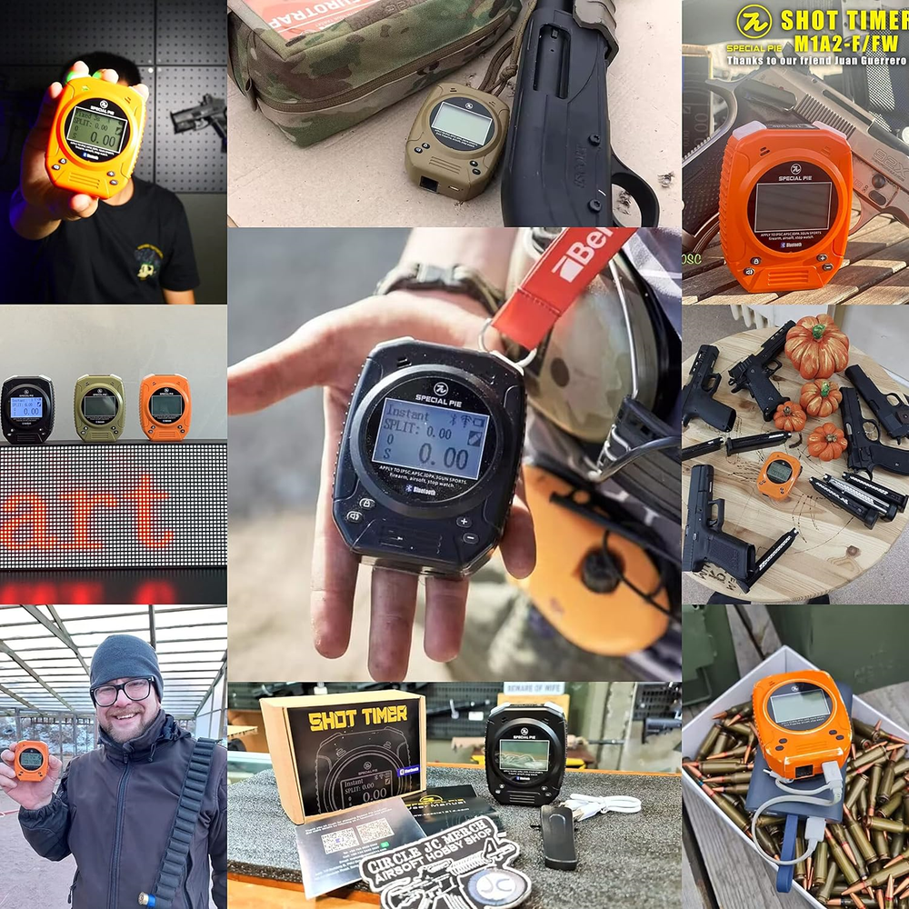 Indesign Tactical Shot Timer for Shooting - Practice Shooting Timer Dry Fire for