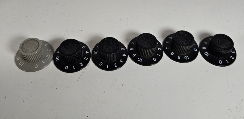 6 Shure M68 Microphone Mixer Preamplifier Amplifier Amp Numbered Knobs OEM