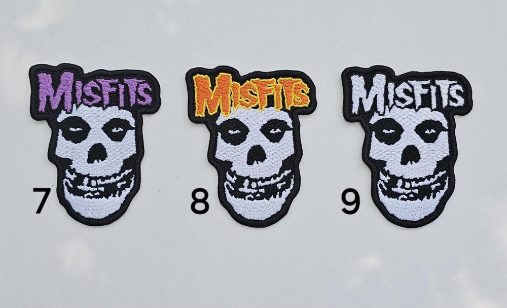 Misfits patch, Misfits punk, Misfits rock band patch, iron/sew on patch,