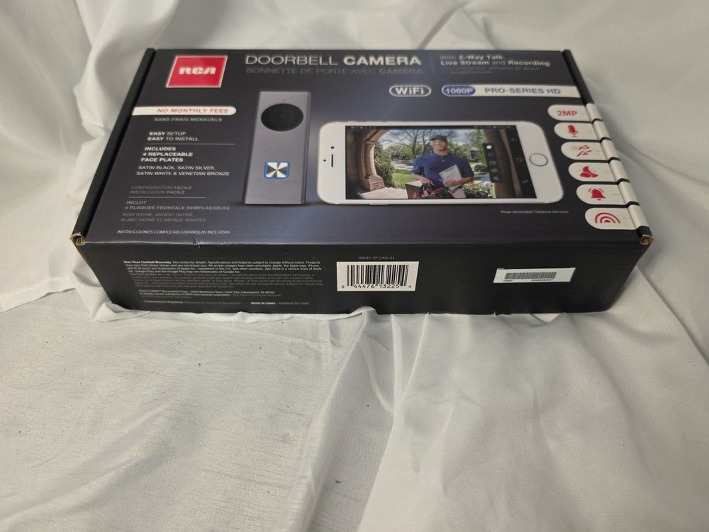 Home Security WiFi Doorbell Camera RCA Wireless