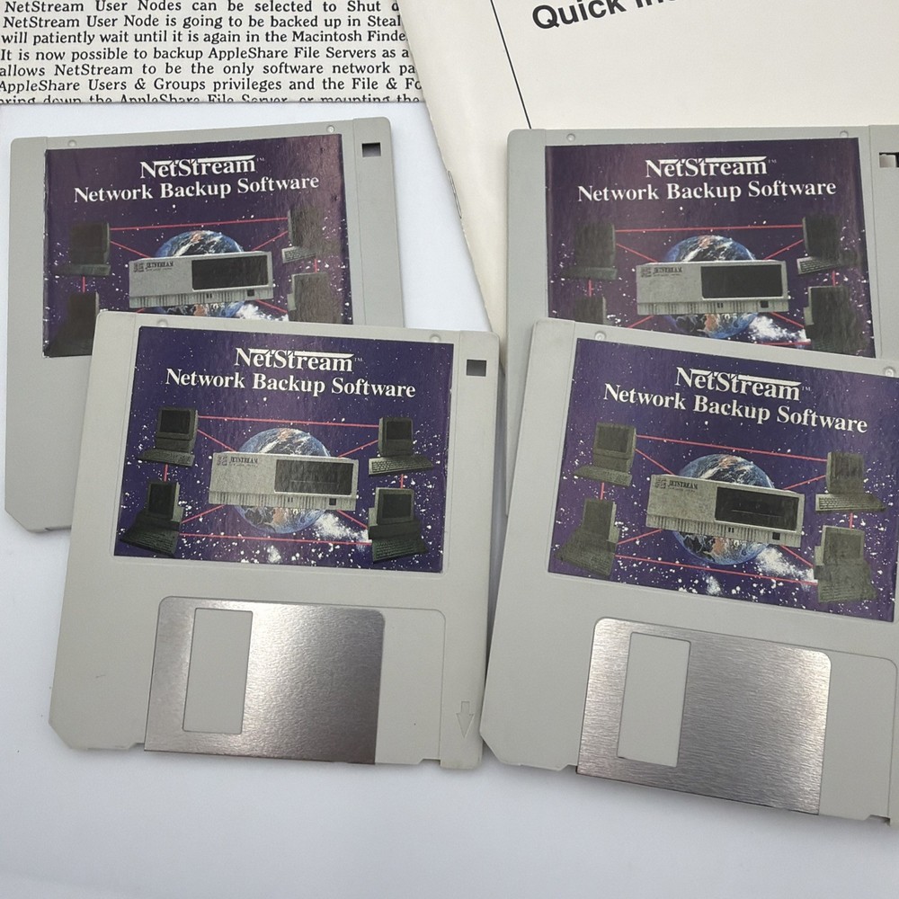NetStream Network Backup Software Macintosh Complete Tested Working Boxed