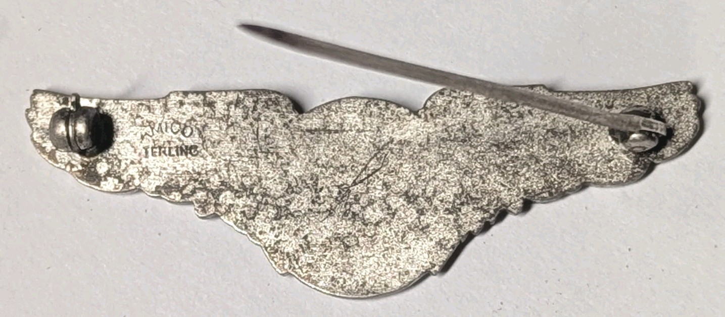 1940s Sterling Flying Farmers Wing - Oregon Washington Idaho - AMICO Maker PB