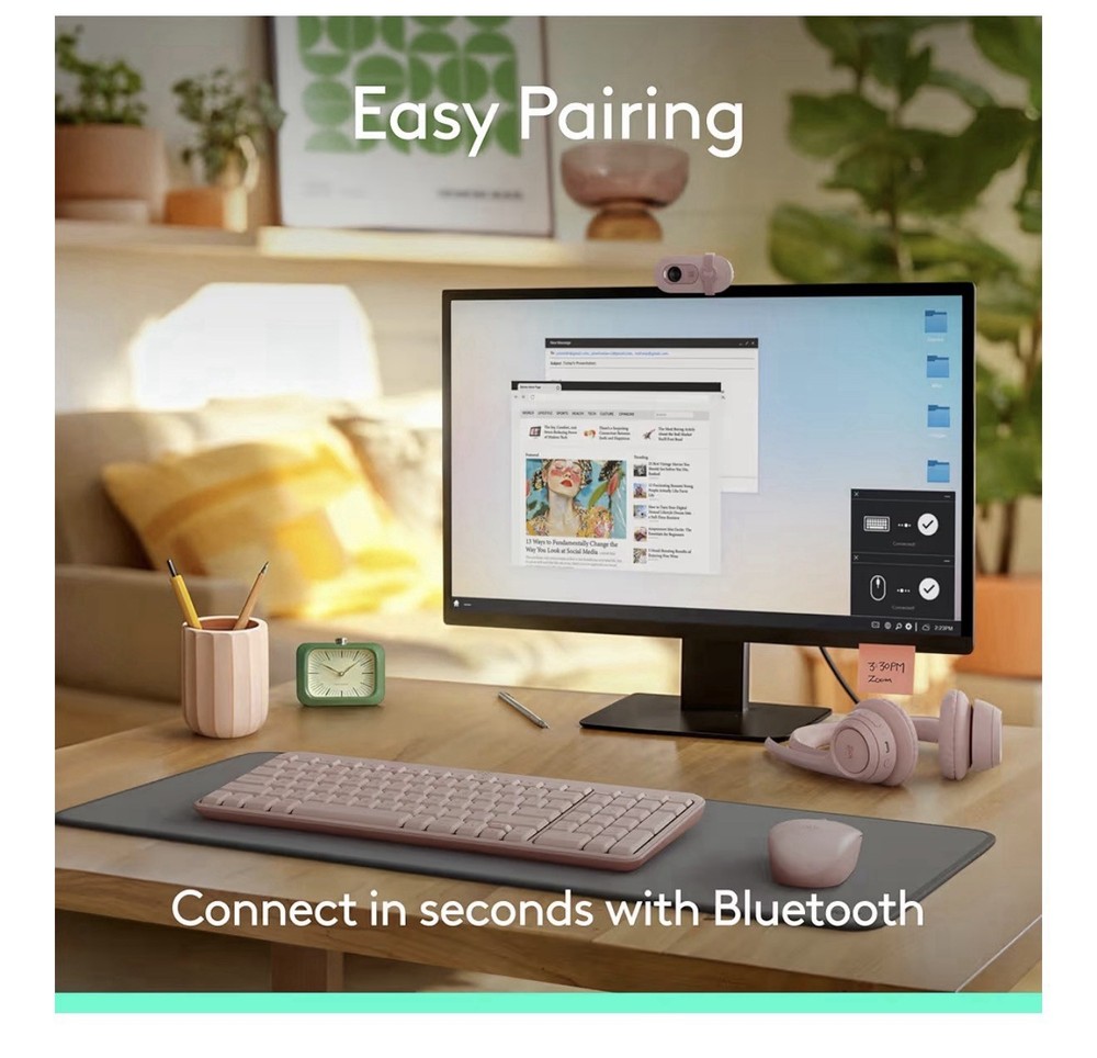 Logitech MK250 Bluetooth Wireless Mouse and Keyboard Combo Compact Keyboard