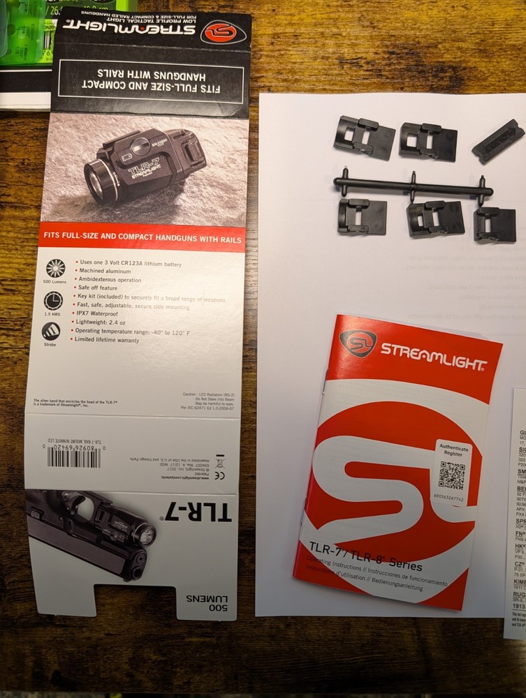 Streamlight TLR-7 LED tactical flashlight with 500 lumens