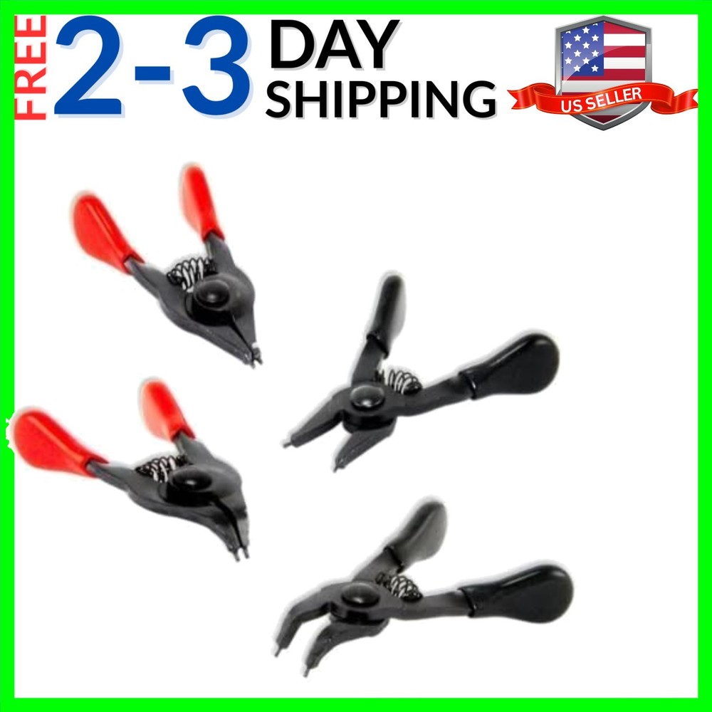 4 Piece Mini Snap Ring Pliers Set by