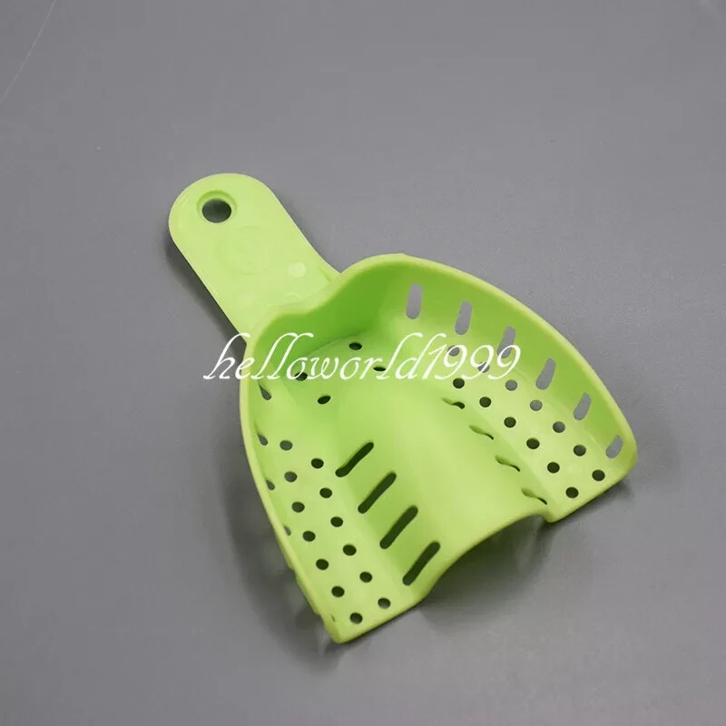 10 Pcs Dental Plastic Disposable Supply Impression Trays Perforated Autoclavable