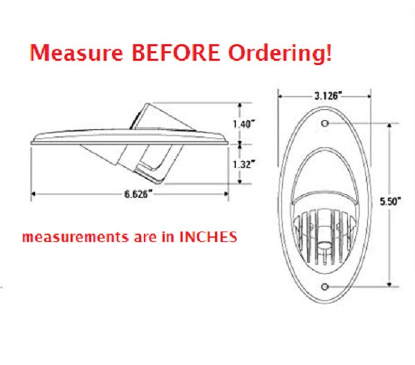 1 PAIR Marine Boat LED Recessed Mount High Output Docking Light 2000 Lumens Each
