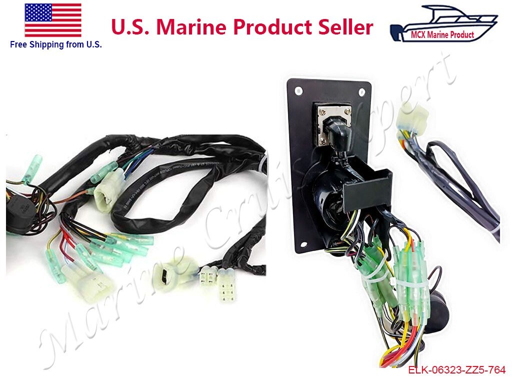 06323-ZZ5-764 Ignition Key Switch Panel Honda Outboard Remote Control Box