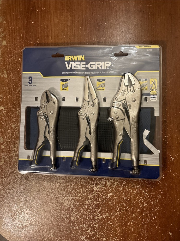 Vise Grip Locking Pliers Set With Pouch IRHT82591