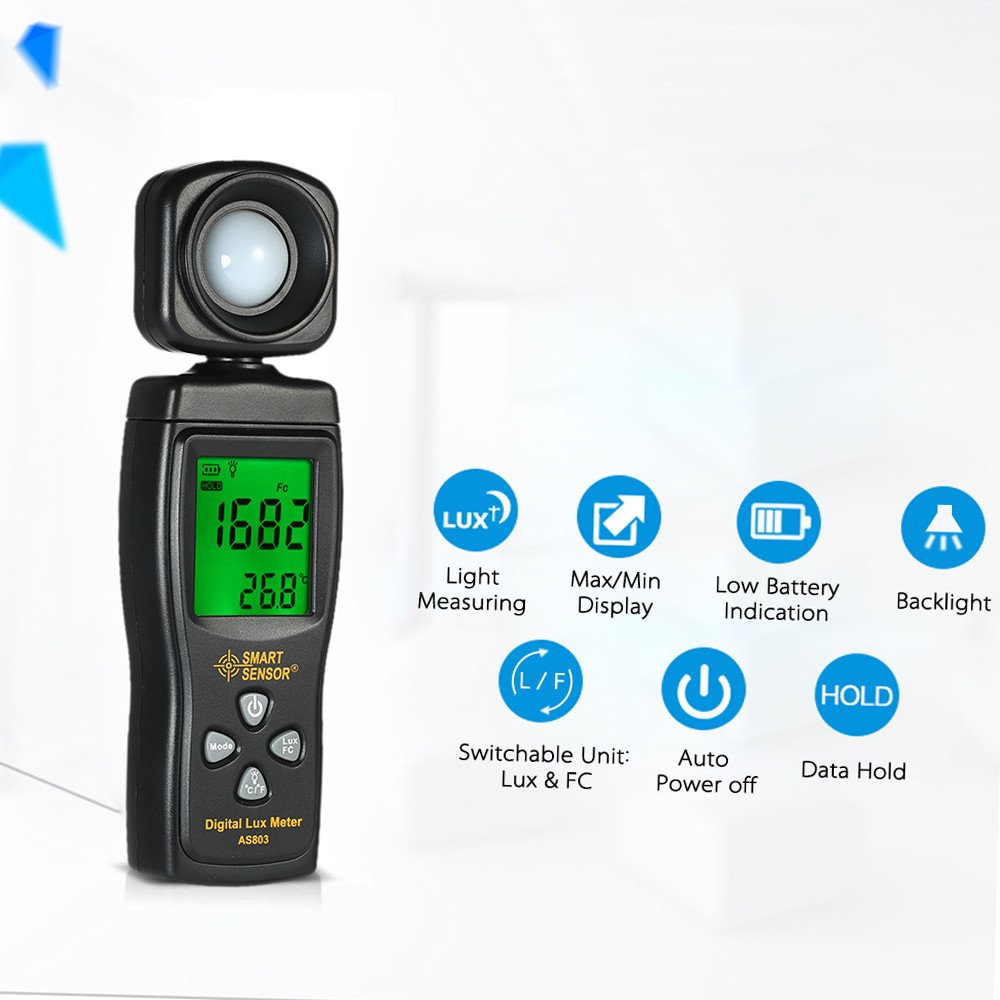 0-200000 Digital Meter Illuminometer Luminometer Photometer Light Meter