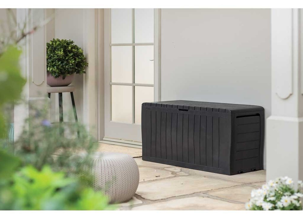 Keter 230623 Marvel 71 Gallon Deck Box - Brown