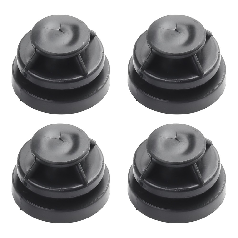 Car Engine Cover Rubber Mounts 4Pcs Black Auto Practical Buffer Tool Attachments