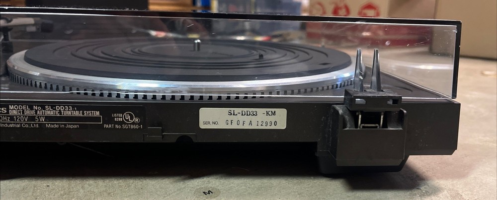 Technics SL-DD33 Fully Automatic Direct Drive Turntable - Tested