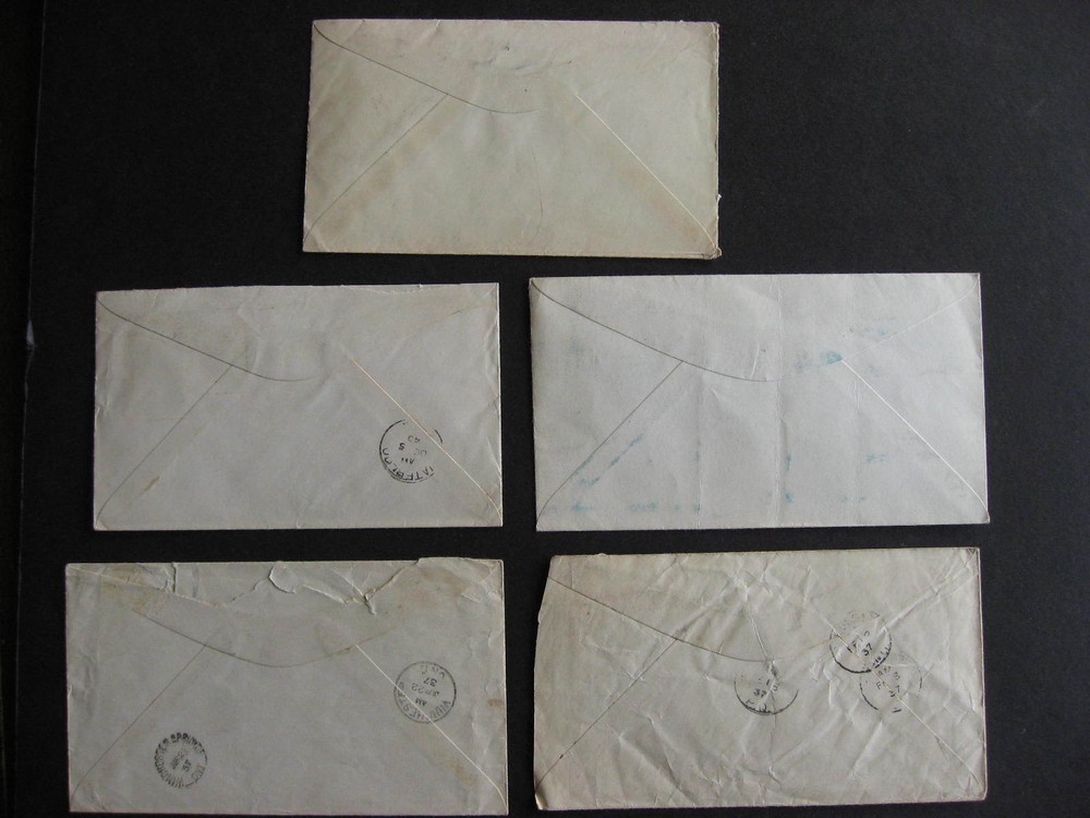 CANADA 21 old split ring cancelled covers, from old hoard, check them out!