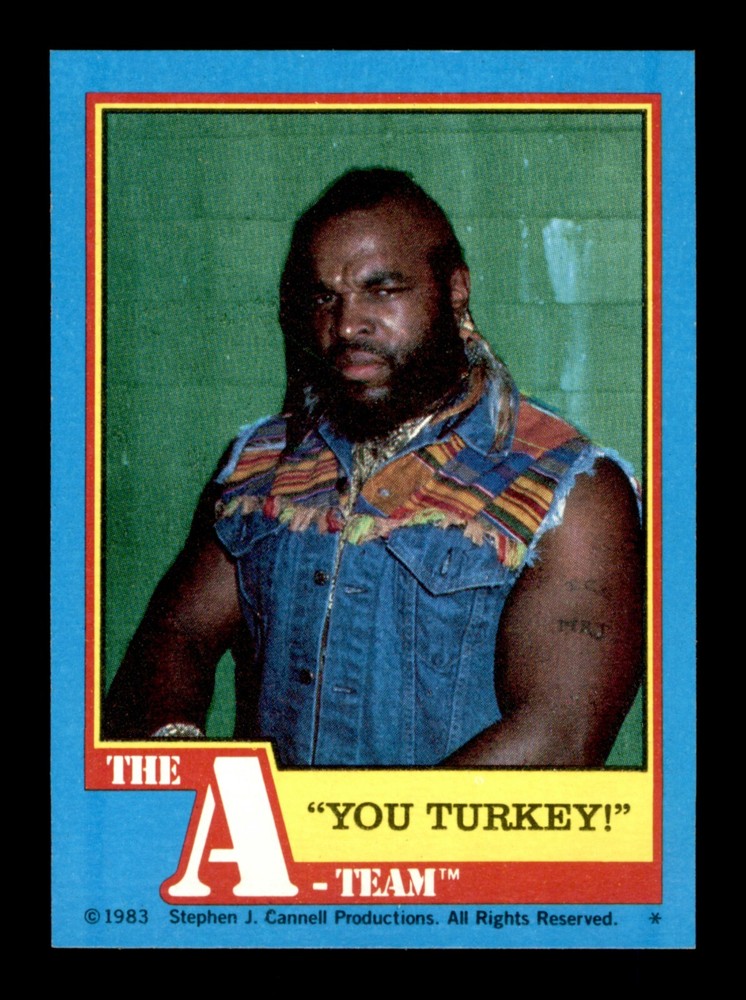 1983 TOPPS A-TEAM BASE SET & STICKERS / SEE DROP DOWN MENU