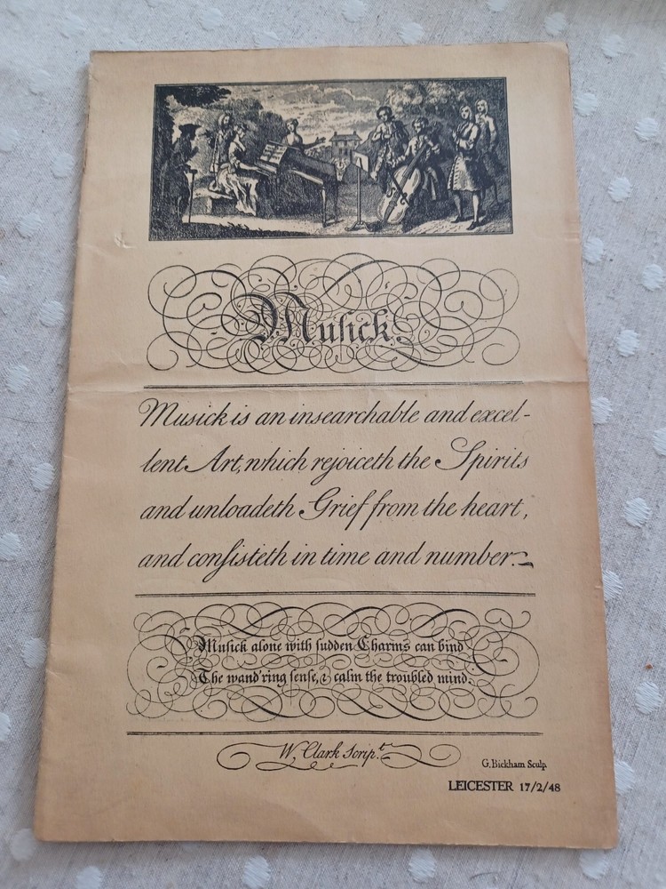 Demontforthall Leicester Music programme 1948 see details