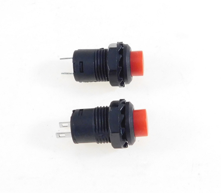 2 Pack SPST Latching Off-On Push Button Switch Red LATCH32731RD