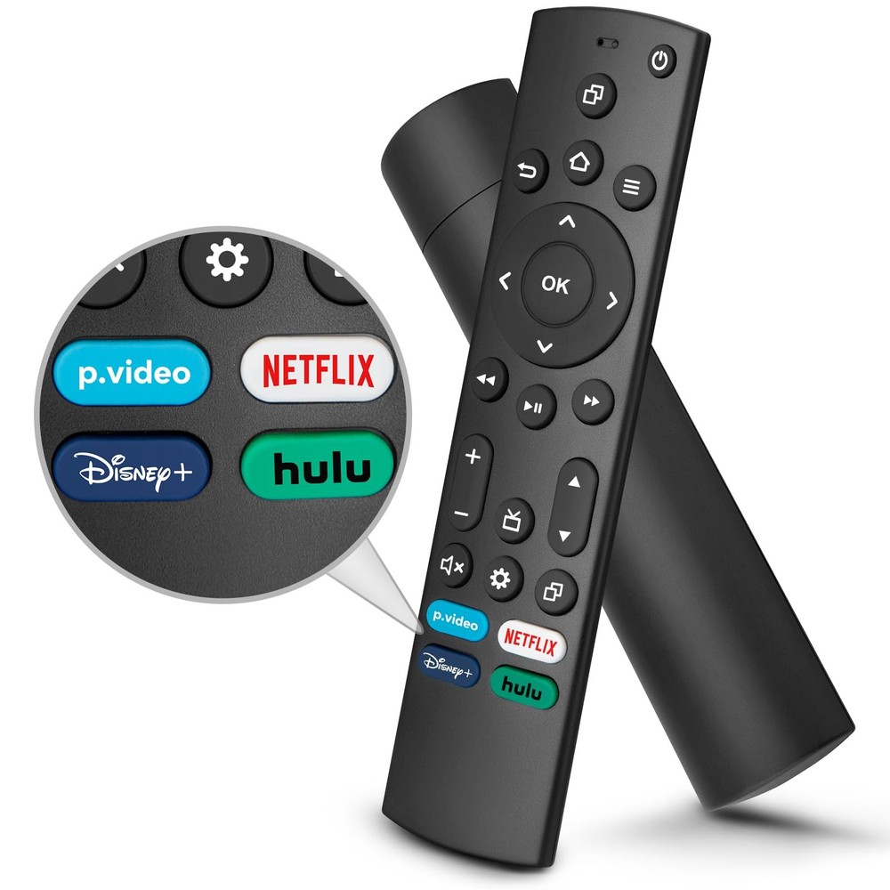 Universal Remote Compatible for Insignia/Toshiba TVs, Black