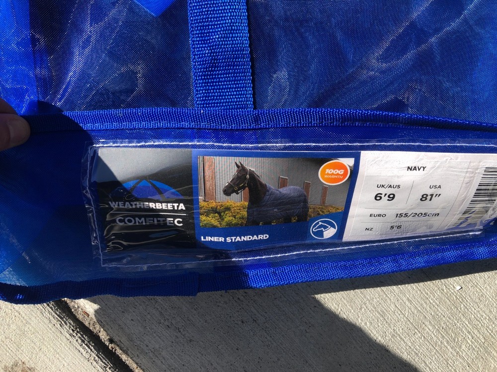 Weatherbeeta Comfitec Liner Medium/Light Weight Navy 100g