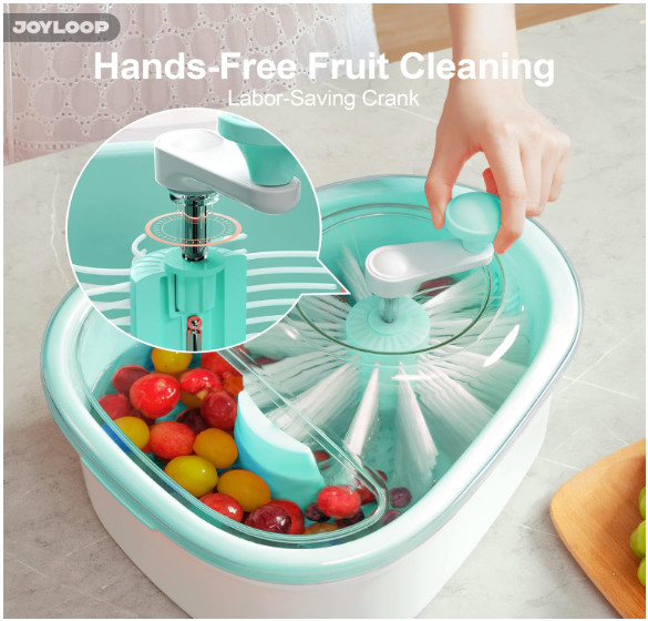 Fruit Cleaner Spinner, Large Fruit Washer Spinner, Fruit Cleaner Spinner