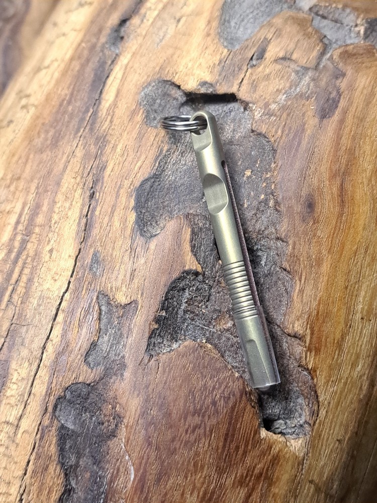 EDC Anodized Titanium Keychain Tweezers