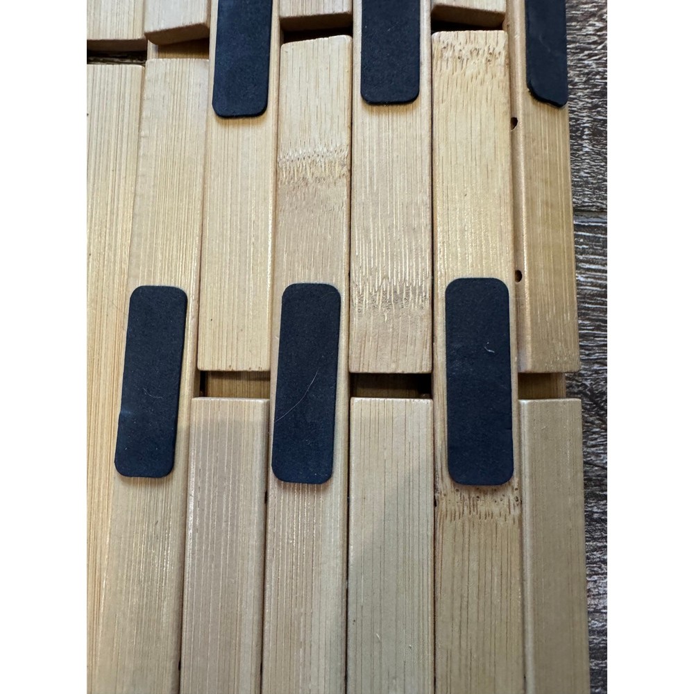 Bamboo Bath Mat NEW no pkg 15"x23.5"