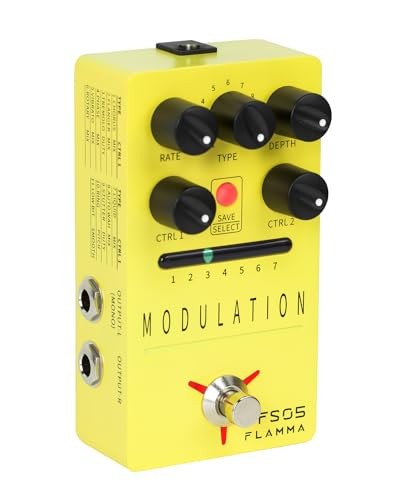 FLAMMA FS05 Multi Modulation Guitar Pedal 11 Effects Stereo Buffered Bypass