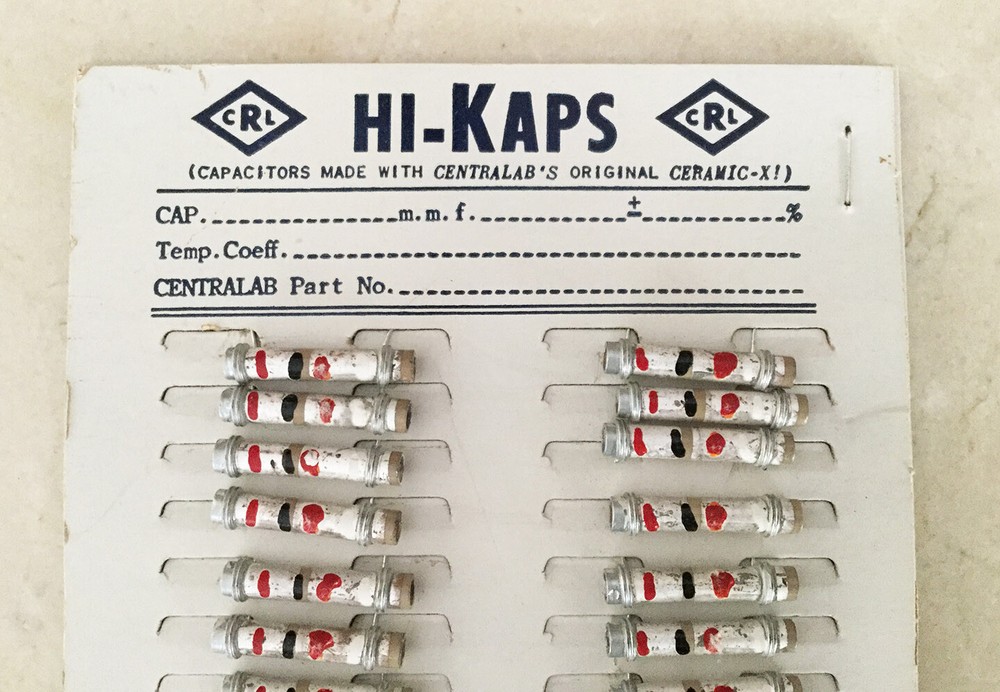 50 NOS/NIB Centralab Hi-Kaps Capacitors 2000 pfd